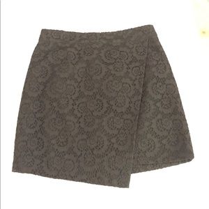 Madewell Black Lace Mini Skirt (Size 0)